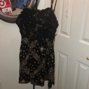 Black and peach Forever 21 Dress